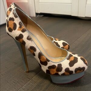 Charlotte Olympia Leopard Heels